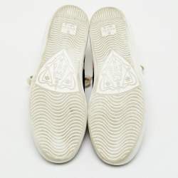 Gucci Multicolor Canvas and Leather Ace Low Top Sneakers Size 36.5