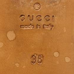 Pre Owned Gucci Blue Velvet and Patent Horsebit Slip On Loafers Size 38