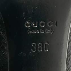 Pre Owned Gucci Black Patent Leather Hysteria Pumps Size 38