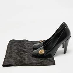 Pre Owned Gucci Black Patent Leather Hysteria Pumps Size 38