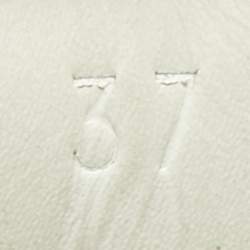 Pre Owned Gucci White Leather Arrow Embellished Web Ace Low Top Sneakers Size 37