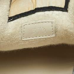 Pre Owned Gucci Multicolor Nubuck Leather and GG Canvas Screener Sneakers Size 37.5