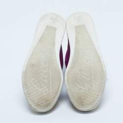 Pre Owned Gucci Multicolor Satin Coda High Top Sneakers Size 35