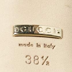 Pre Owned Gucci Multicolor Python Leather Pointed Toe Pumps Size 38.5