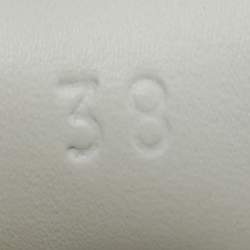 Pre Owned Gucci White Leather Heart Detail Ace Sneaker Size 38