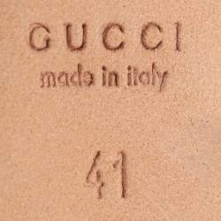 Pre Owned Gucci Tan Leather 1973 Pumps Size 41