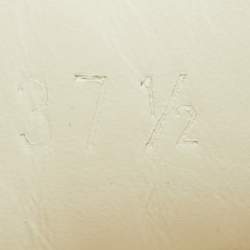 Pre Owned Gucci White Leather Embroidered Bee Ace Low Top Sneakers Size 37.5