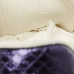 Pre Owned Gucci White Leather Pearl Studded Ace Sneakers Size 37