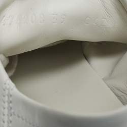 Pre Owned Gucci White Leather Ace Foldable Sneakers Size 39