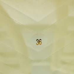 Pre Owned Gucci Transparent PVC Embossed Logo Block Heel Slide Sandals Size 36