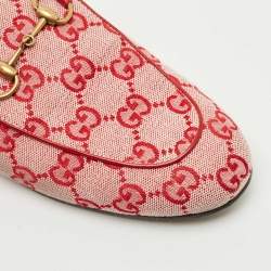 مملوكة مسبقًا حذاء مول غوتشي بلومس GG كانفاس بني/مارون برينس تاون مسطح مقاس 37