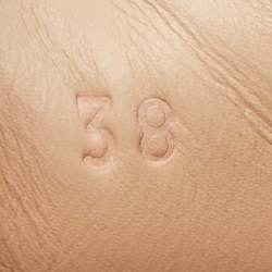 Pre Owned Gucci White Leather New Ace Logo Strap Sneaker Size 38