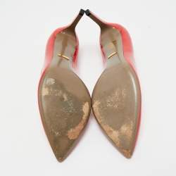 Pre Owned Gucci Red Patent Leather Pointed Toe Pumps Size 42