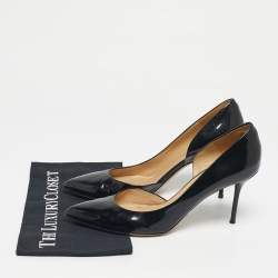 Pre Owned Gucci Black Patent Leather Kristen D'orsay Pumps Size 42