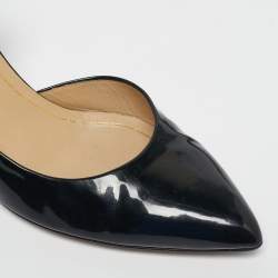 Pre Owned Gucci Black Patent Leather Kristen D'orsay Pumps Size 42