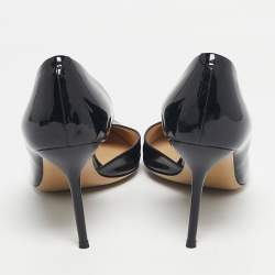 Pre Owned Gucci Black Patent Leather Kristen D'orsay Pumps Size 42
