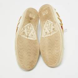 Pre Owned Gucci White Leather Loved Ace Sneakers Size 37