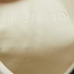 Pre Owned Gucci White Leather Loved Ace Sneakers Size 37