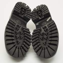 Pre Owned Gucci Black Leather Horsebit Loafers Size 39.5