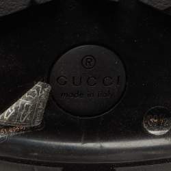 Pre Owned Gucci Black Leather Horsebit Loafers Size 39.5