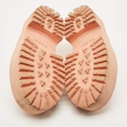 Pre Owned Gucci Orange Rubber Acetate Clogs Size 40