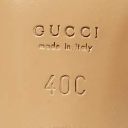 مملوكة مسبقًا Gucci Brown/Beige GG Canvas Pointed Toe Mules Size 40