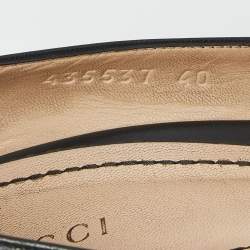 Pre Owned Gucci Black Leather Dionysus Pumps Size 40