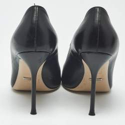 Pre Owned Gucci Black Leather Dionysus Pumps Size 40