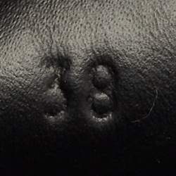 Pre Owned Gucci Black Croc Embossed and Leather Web Ace Lace Up Sneakers Size 38