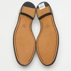 Pre Owned Gucci Cream Leather Crystal Embellished Jordaan Loafers Size 38.5