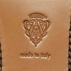 Pre Owned Gucci Cream Leather Crystal Embellished Jordaan Loafers Size 38.5