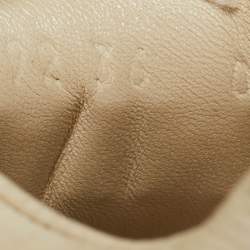 Pre Owned Gucci Cream Leather Rhyton Low Top Sneakers Size 36