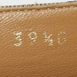 Pre Owned Gucci Beige/Brown GG Canvas Ballet Flats Size 39.5