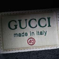 Pre Owned Gucci Multicolor GG Supreme Canvas Rhyton Sneakers Size 40