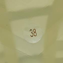 مملوكة مسبقًا Gucci Transparent PVC Embossed Logo Block Heel Slide Sandals Size 38