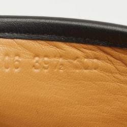 Pre Owned Gucci Black Microguccissima Leather Espadrille Flats Size 39.5
