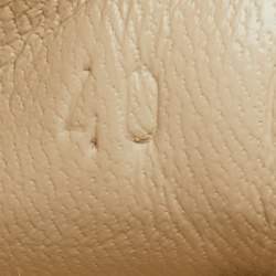 Pre Owned Gucci Cream Leather Rhyton Distressed Ivory Lace Up Sneakers Size 40