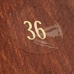 Pre Owned Gucci Off White Leather Icon Bit Platform Open Toe Clogs Size 36