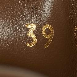 Pre Owned Gucci Brown/Beige GG Canvas and Suede Web Lace Up Sneakers Size 39