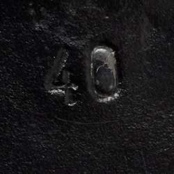 Pre Owned Gucci Burgundy Patent Leather Horsebit Loafers Size 40