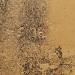 Pre Owned Gucci Brown Leather and Fur Princetown Horsebit Flat Mules Size 36