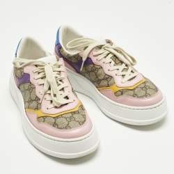 مملوكة مسبقًا Gucci GG Supreme Size 39 Multicolor Canvas and Leather Low Top Sneakers