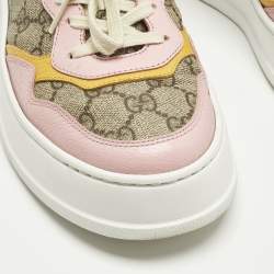 مملوكة مسبقًا Gucci GG Supreme Size 39 Multicolor Canvas and Leather Low Top Sneakers