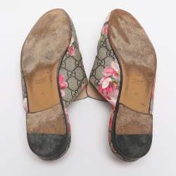 مملوكة مسبقًا Gucci Horsebit Princetown Size 41 Multicolor Floral Supreme Canvas Flat Mules