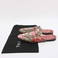 مملوكة مسبقًا Gucci Horsebit Princetown Size 41 Multicolor Floral Supreme Canvas Flat Mules