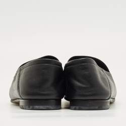 مملوكة مسبقًا Gucci Brixton Foldable Size 36.5 Black Leather Loafers