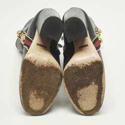 مملوكة مسبقًا Gucci Carly Malaga Size 36 Black Leather Ankle Length Boots