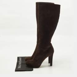 مملوكة مسبقًا Gucci Anouk Size 40 Brown Suede Knee Length Boots