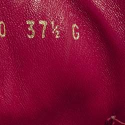 مملوكة مسبقًا Gucci Dapper Dan Size 37.5 Red/Purple Canvas and Leather High Top Sneakers