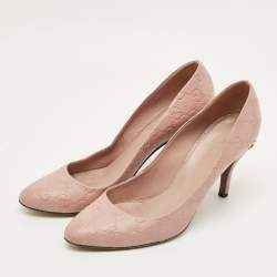 مملوكة مسبقًا Gucci Guccissima Size 40.5 Beige Leather Pumps